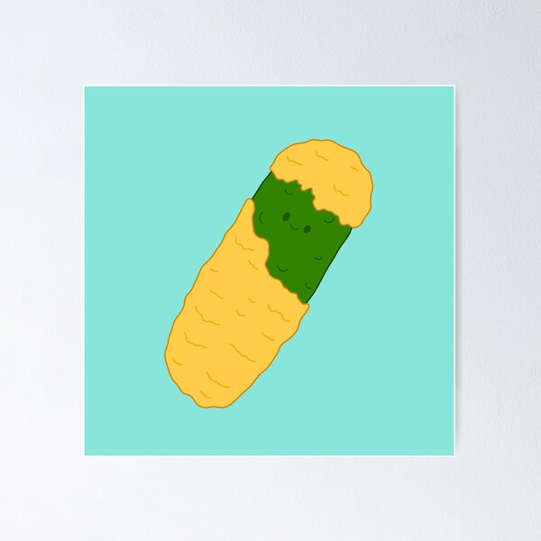 Item preview, Cute Fried Pickle designed and sold by SpaceDiver-001.