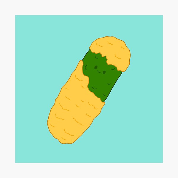 Item preview, Cute Fried Pickle designed and sold by SpaceDiver-001.