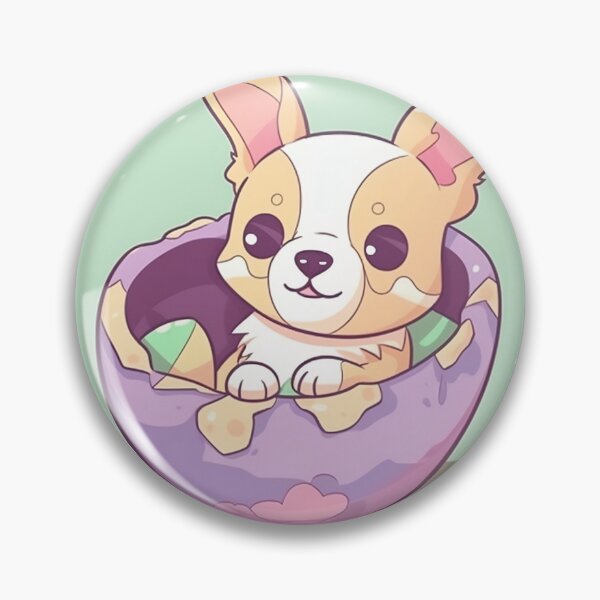 Item preview, happy dog in egg shell  designed and sold by nhahn33.