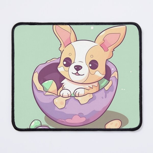 Item preview, happy dog in egg shell  designed and sold by nhahn33.