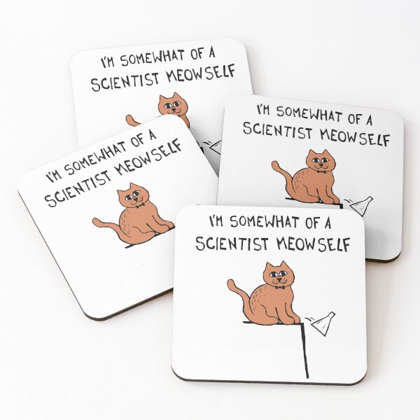 Item preview, I'm Somewhat Of A Scientist Meowself / Myself Cat designed and sold by Graograman.