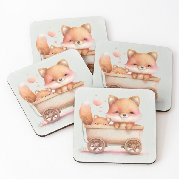 Item preview, Foxy Frolics: Heartwarming Wagon Adventure Beckons designed and sold by NorthFoxGraphic.
