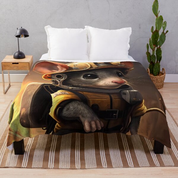 Item preview, Cartoon mouse fireman designed and sold by SMILE88.