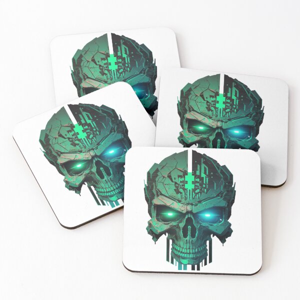 Item preview, Green Cyberskull designed and sold by iwachomen.