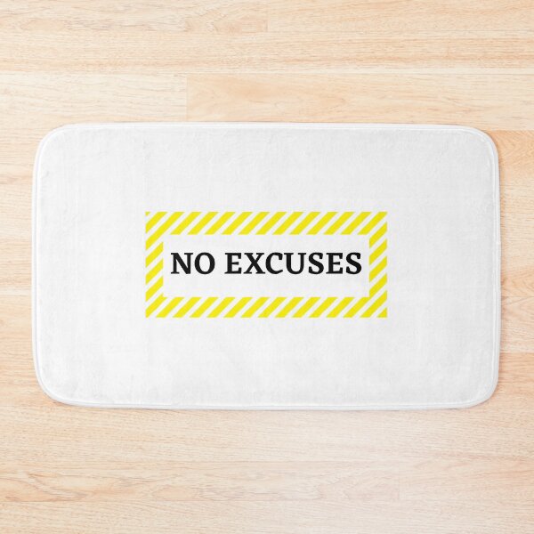 Item preview, no excuses designed and sold by 1Jeff.