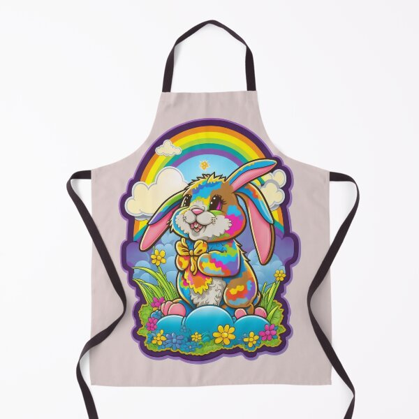 Artikelvorschau, Cute Rainbow Easter Bunny entworfen und verkauft von RoboRembrandt.