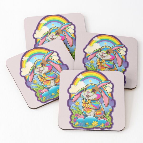Item preview, Cute Rainbow Easter Bunny designed and sold by RoboRembrandt.
