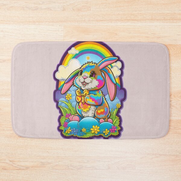 Artikelvorschau, Cute Rainbow Easter Bunny entworfen und verkauft von RoboRembrandt.