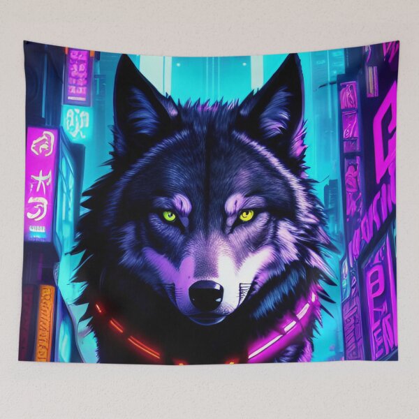 Item preview, Cyberpunk Wolf designed and sold by CyberArtWorld.