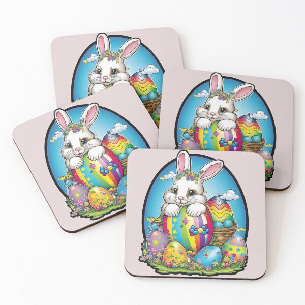 Item preview, Cute Rainbow Easter Bunny designed and sold by RoboRembrandt.