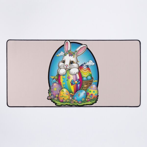 Item preview, Cute Rainbow Easter Bunny designed and sold by RoboRembrandt.