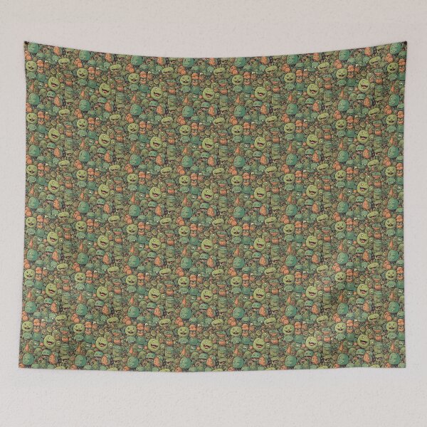 Item preview, Pattern Cute Vegetables Funny Faces Cartoon Style designed and sold by Arncil.