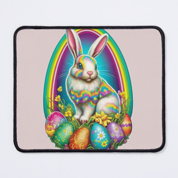 Item preview, Cute Rainbow Easter Bunny designed and sold by RoboRembrandt.
