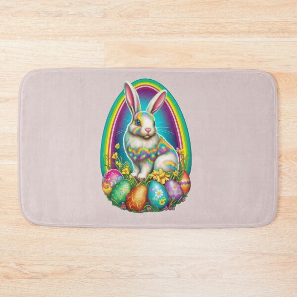 Artikelvorschau, Cute Rainbow Easter Bunny entworfen und verkauft von RoboRembrandt.