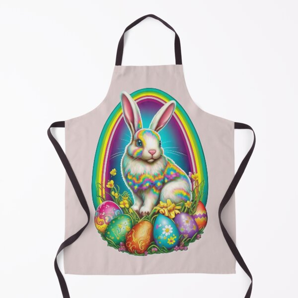 Artikelvorschau, Cute Rainbow Easter Bunny entworfen und verkauft von RoboRembrandt.