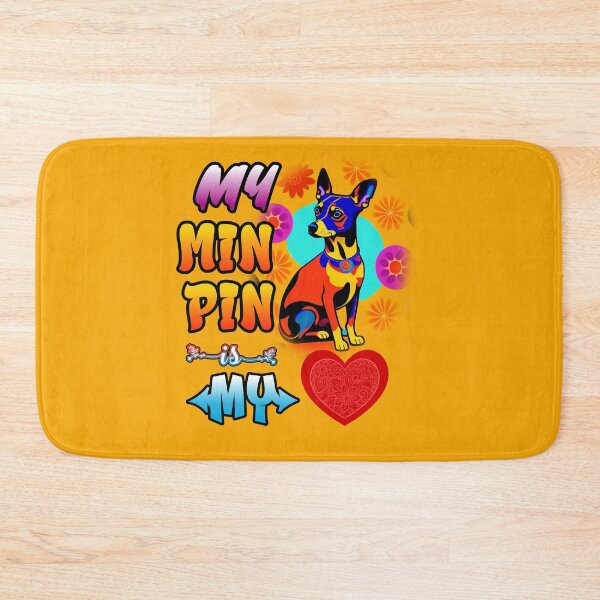 Item preview, My Min Pin Is My Heart designed and sold by FrescoDesign.