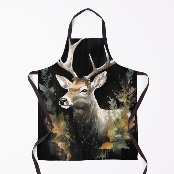 Item preview, Watercolor wash deer black designed and sold by Matt's Artificial Nature.