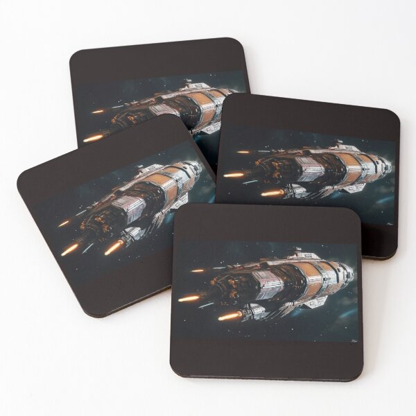 Item preview, Orange Spaceship travelling amongst the stars designed and sold by PTiger.