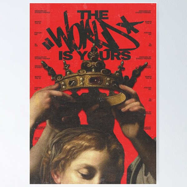 Item preview, The World Is Yours (Red) designed and sold by StonedFriends.