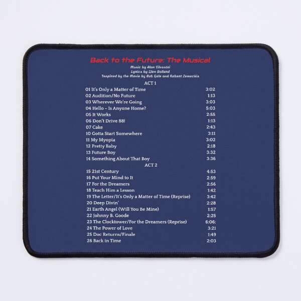 Item preview, Back to the Future: The Muscial Tracklist designed and sold by BlackwellNY.