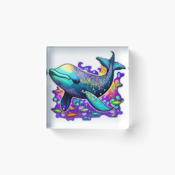 Artikelvorschau, Cute 90s Rainbow Whale entworfen und verkauft von RoboRembrandt.