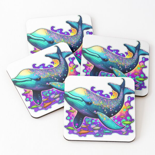 Item preview, Cute 90s Rainbow Whale designed and sold by RoboRembrandt.