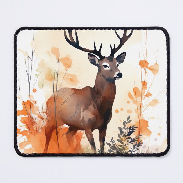 Item preview, Watercolor wash deer white designed and sold by Matt's Artificial Nature.
