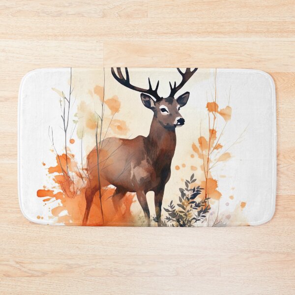 Item preview, Watercolor wash deer white designed and sold by Matt's Artificial Nature.