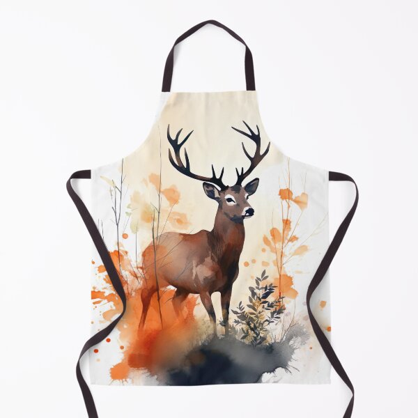 Item preview, Watercolor wash deer white designed and sold by Matt's Artificial Nature.