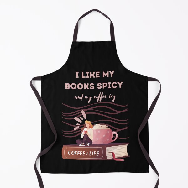 Item preview, I like my books spicy and my coffee icy designed and sold by ZubiyaArt.