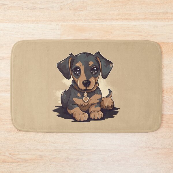 Item preview, Kawaii Dachshund Dark Brown designed and sold by NuCrescentApp.