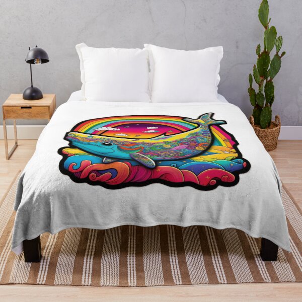Item preview, Cute 90s Rainbow Whale designed and sold by RoboRembrandt.