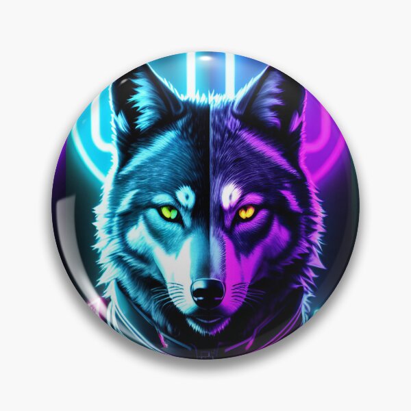 Item preview, Cyber Wolf Neon Design designed and sold by CyberArtWorld.
