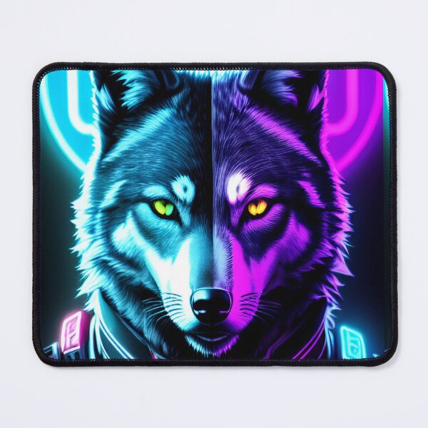 Item preview, Cyber Wolf Neon Design designed and sold by CyberArtWorld.