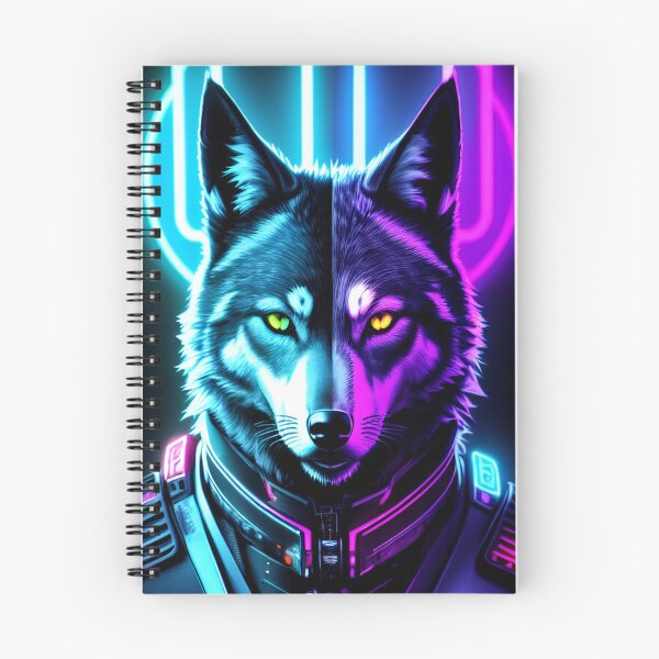 Item preview, Cyber Wolf Neon Design designed and sold by CyberArtWorld.