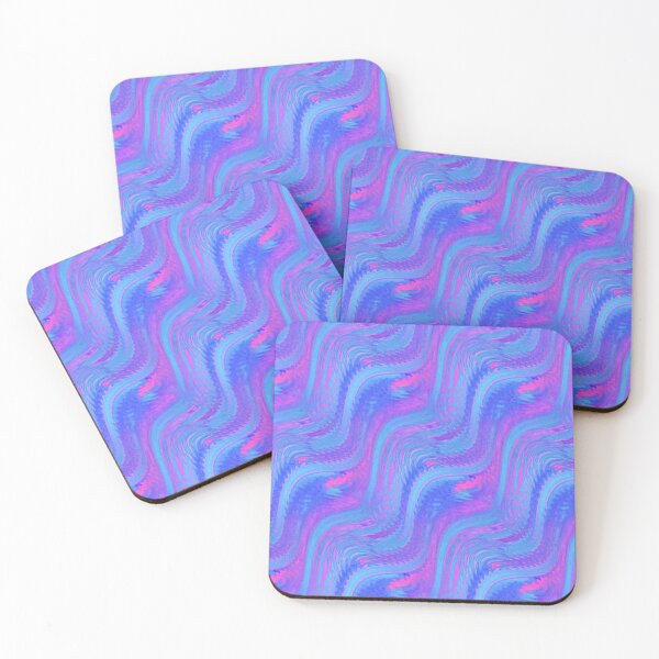 Artikelvorschau, Blaue und rosa Wellen entworfen und verkauft von FlowLynn.