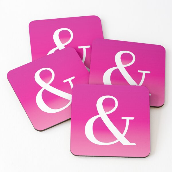 Item preview, Pink Gradient Ampersand (Inverted) designed and sold by PrettySimple Graphic Design.
