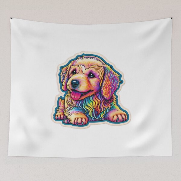 Item preview, Cute 90s Rainbow Puppy designed and sold by RoboRembrandt.