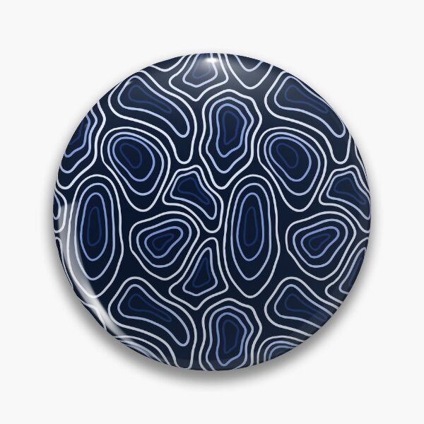 Item preview, Blue Minimalist Geode Drawing designed and sold by velvetearth.