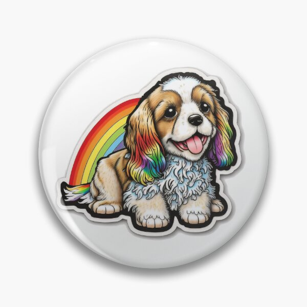 Item preview, Cute 90s Rainbow Puppy designed and sold by RoboRembrandt.