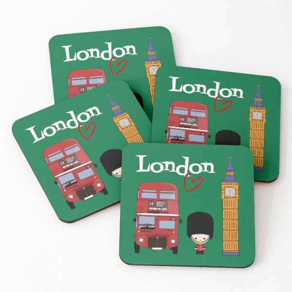 Item preview, London Royal Guard, Double-Decker Bus and the Big Ben designed and sold by Sfumata Illustration.