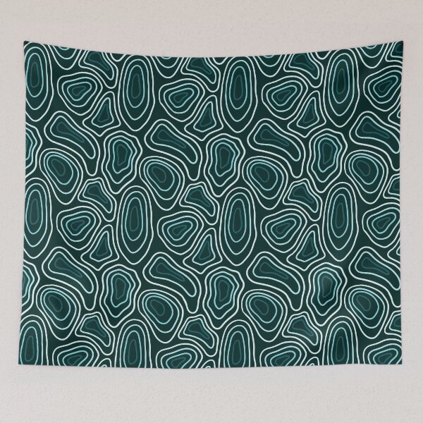 Item preview, Green Minimalist Geode Drawing designed and sold by velvetearth.