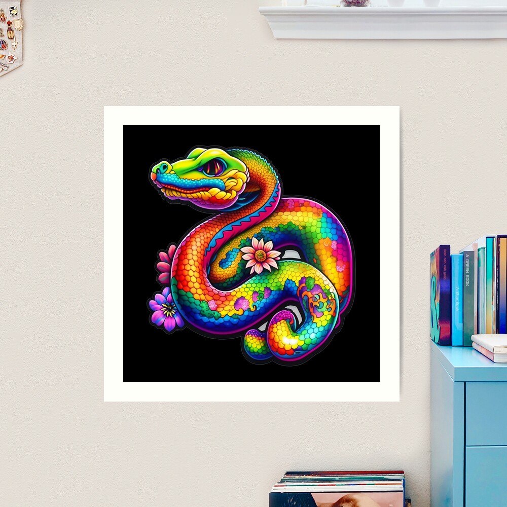 rainbow snake ハンドメイドパステル画　絵画アート原画 il_300x300.2638107423_aa08.jpg