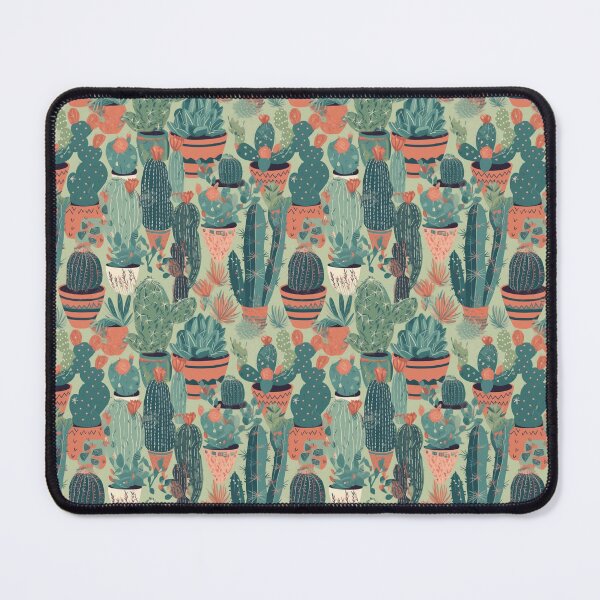 Item preview, Cactus and succulents pattern designed and sold by PatternSummit.