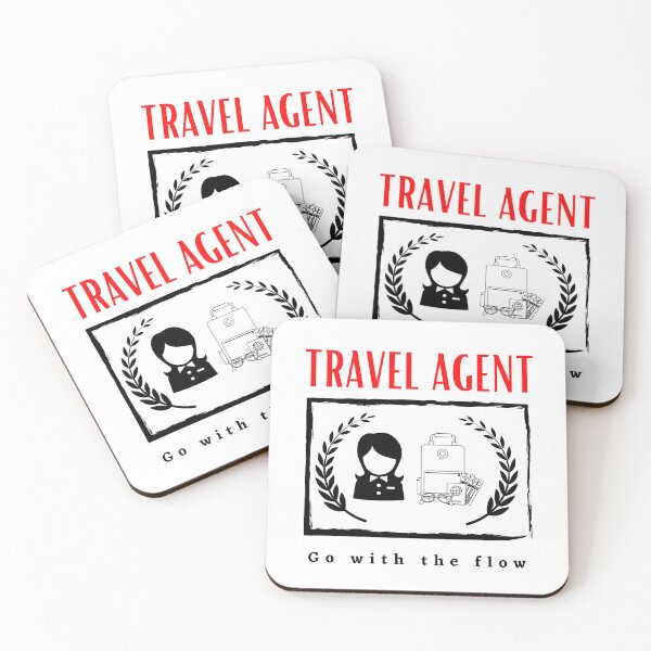 Item preview, Travel agent Go with the Flow motivational design designed and sold by DigitalMagShop.