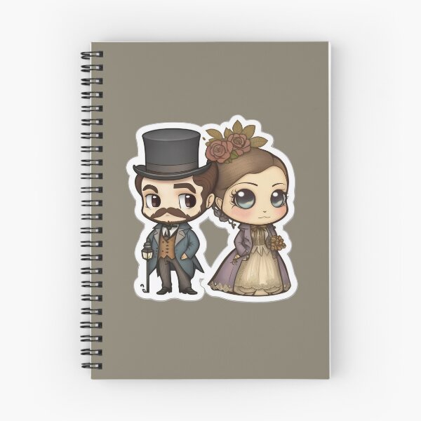 Item preview, Cute Victorian Kawaii Couple designed and sold by RoboRembrandt.