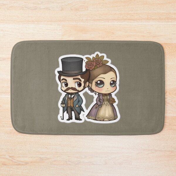 Item preview, Cute Victorian Kawaii Couple designed and sold by RoboRembrandt.