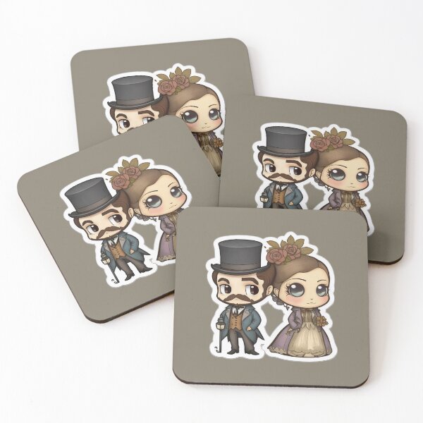 Item preview, Cute Victorian Kawaii Couple designed and sold by RoboRembrandt.