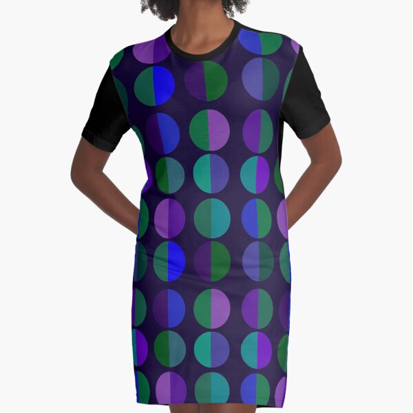 Aperçu de l'œuvre Violet, vert et bleu, cercle, dot, abstrait, modèle créée et vendue par OneThreeSix.