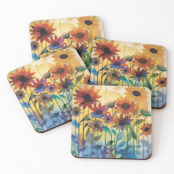 Item preview, Watercolor Sunflower Pattern designed and sold by AiFantasyArts.